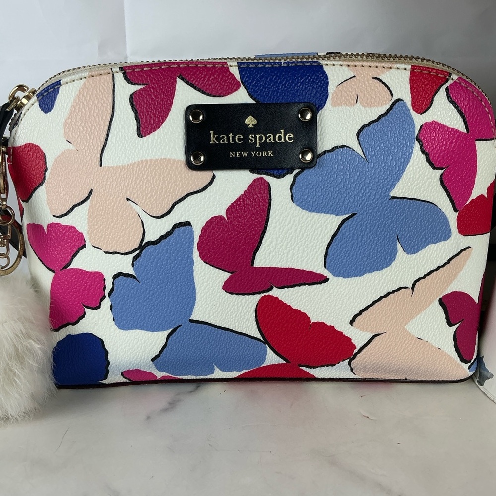 Kate Spade New York Wellesley Festive Butterflies Multi‎ Crossbody Small Bag - Picture 5 of 14